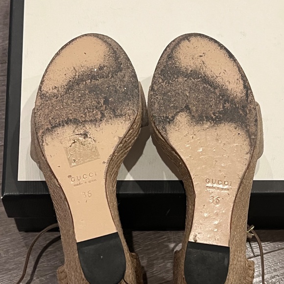 Gucci Horsebit Accent Suede Espadrilles - Picture 5 of 5